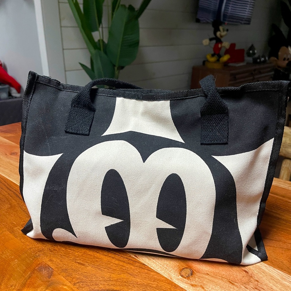 Mickey Canvas Tote-Zipper Top-Great Condition-comes with organizer insert.
